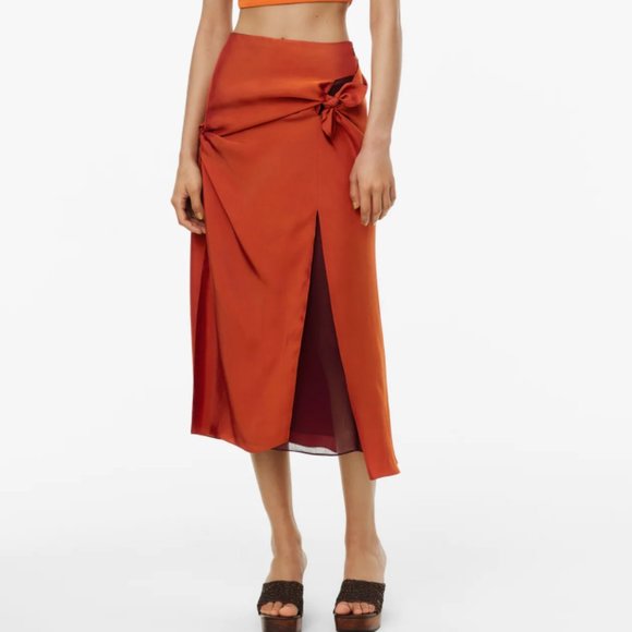 Zara Knotted Skirt Limited Edition XS